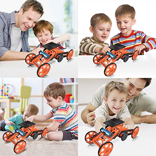 image for Yeelan DIY 4WD Climbing Car Solar Robot Toy Kit Double Energy Mode Rob