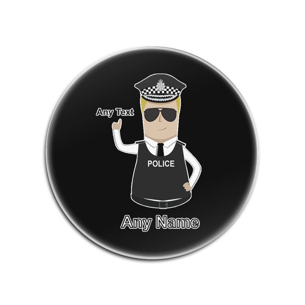 Sous-verres en verre Commissaire ronds noirs set de 4 pièces élégantes