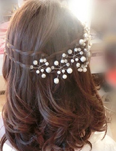 Nero Bridal Hair Pins, Wedding Hair Accessories for Bride / Bridesmaids / Flowergirls (Pack of 3)