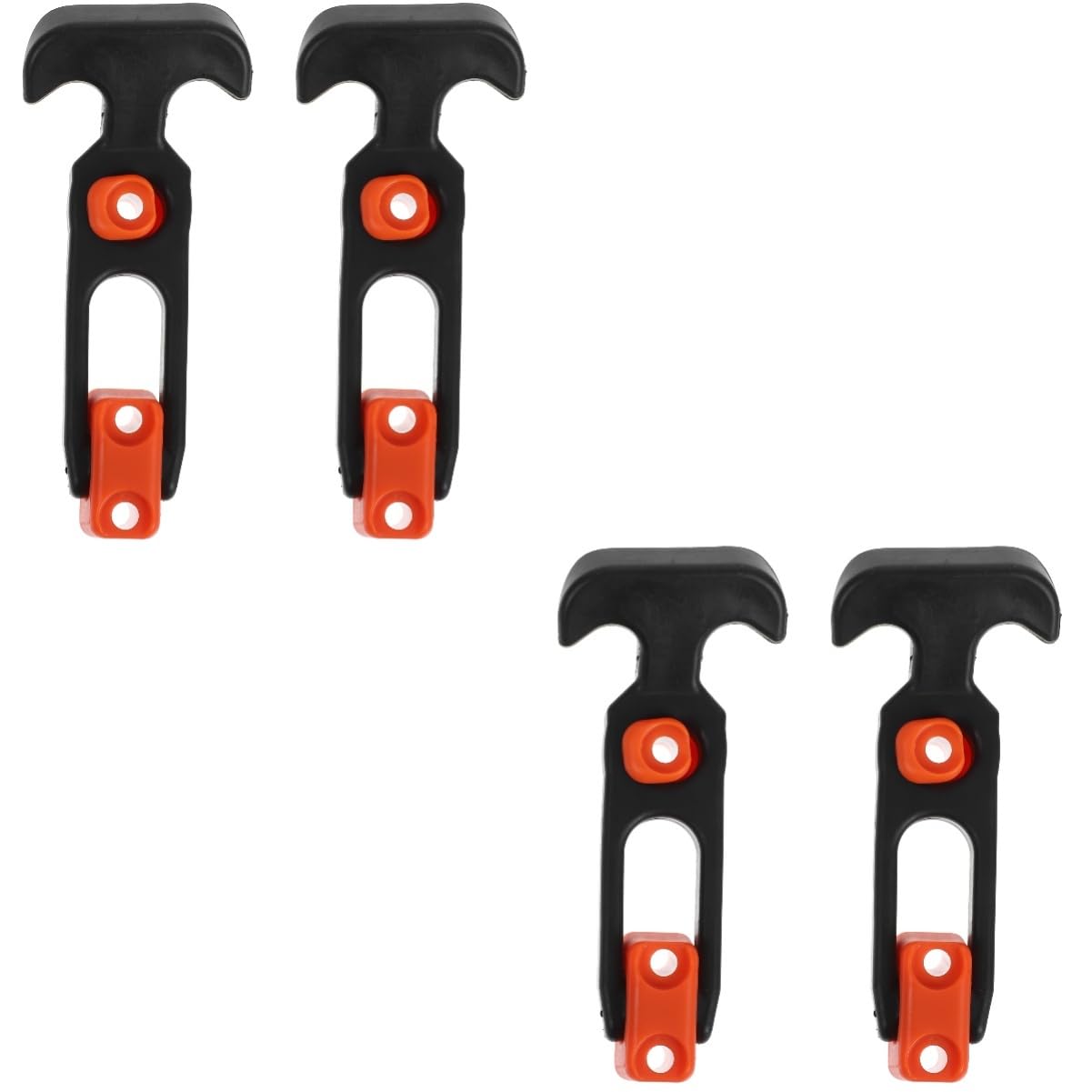 KICHOUSE 4 Pcs Rubber Lock Hatch Latches Latch Replacement Toolbox Hasp Toolbox Latches Lock Car Hood Catches Latches Replacement Hasp Latch Rubber Toolbox Latches Rubber Latch t Handle