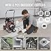 VEVOR Drain Cleaner Machine 100FT x 1/2 Inch, Auto Feed Sewer Snake Auger on Wheels, 550W Portable Drain Cleaning Machine with 8 Cutters & Air-activated Foot Switch for 2