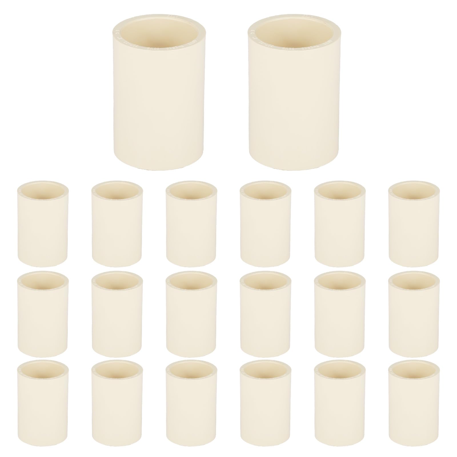 (20 Pieces) EFIELD 1-Inch CPVC Pipe Fittings, Slip x Slip (Socket) Coupling, For Hot and Cold Water Plumbing