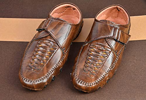 Big Fox Men's Ethnic Footwear Perforated 4 Roman Sandals