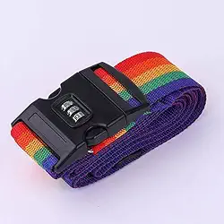 Kit 2 Cinta Ajustável Mala de Viagem com Segredo Código Protetora