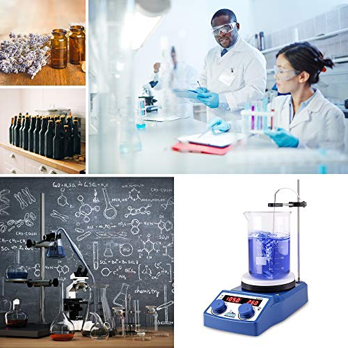 Seattle Alki Scientific Digital Magnetic Hotplate Stirrer | LED Display | 5L Ceramic Hot Plate | 100-1500RPM | Temperature Probe | by Fristaden Lab - Thumbnail 2