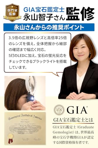 Phoenix 手持ち・スタンド両用ルーペ (倍率3.5倍&25倍)