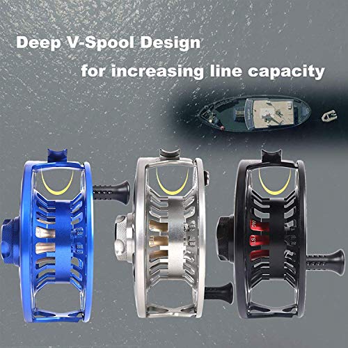 MAXIMUMCATCH Sprint Expert Fully Sealed Fly Fishing Reel CNC-machined Aluminum Alloy Body (Pearlite Silver, 9/11wt) - Image 4