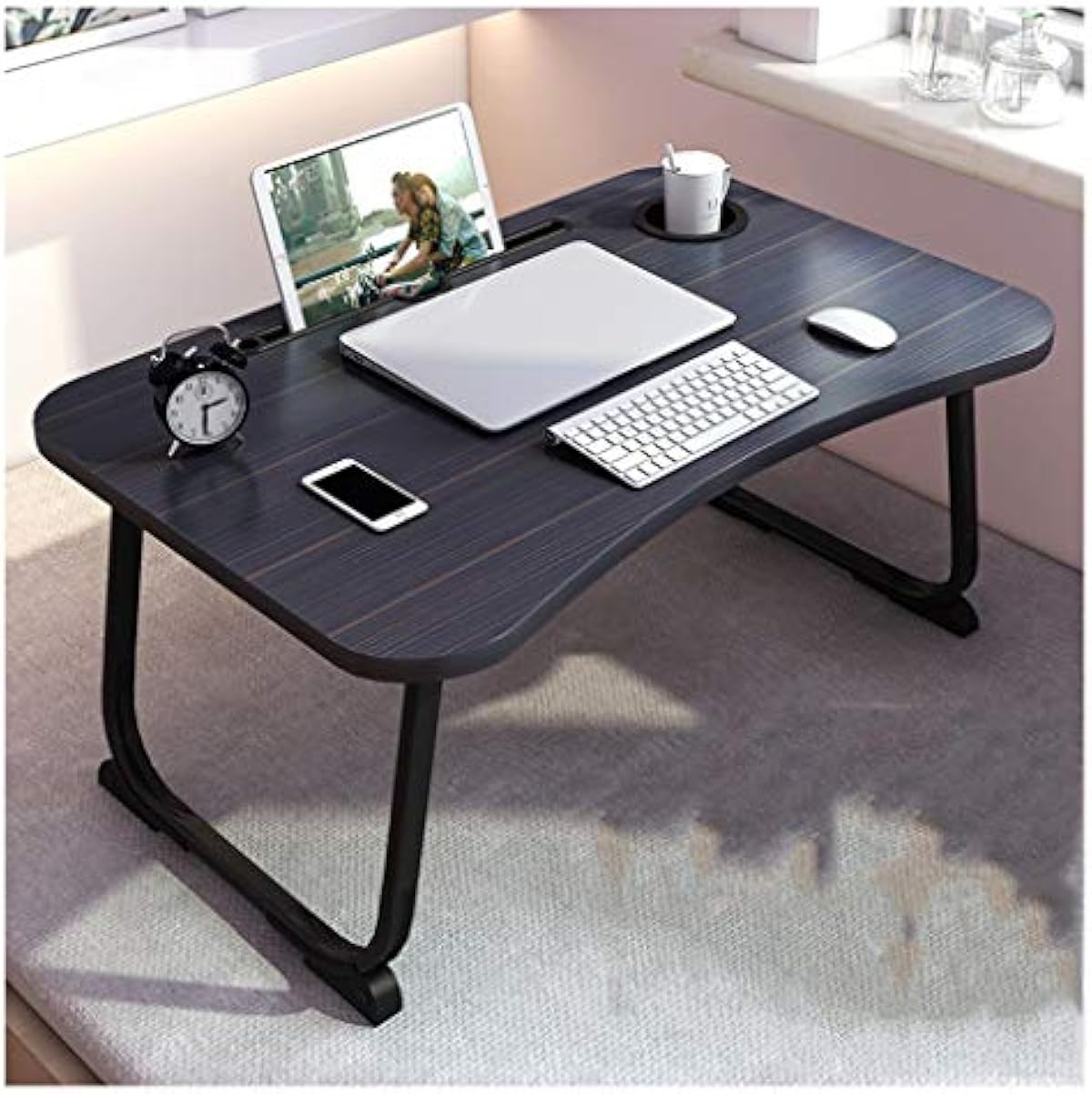 ジャパン 本物 ポータブルサイドテーブル ベッドデスクポータブル折りたたみラップトップデスク ソファー 床 調節可能なノートパソコンデスク用のホルダを読むと ベッドテーブルの上にゲームをプレイ モバイルテーブル Color Black 文房具 オフィス用品 仕入元 ジャパン 本物 ポータブルサイドテーブル ベッドデスクポータブル折りたたみラップトップデスク ソファー 床 調節可能なノートパソコンデスク用のホルダを読むと ベッドテーブルの上にゲームをプレイ モバイルテーブル Color Black 文房具 オフィス用品 仕入元