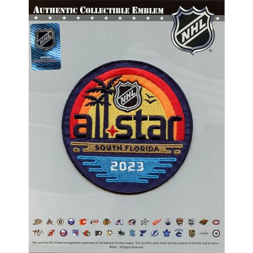 2023 Official NHL All Star Game Florida Jersey Patch Embroidered