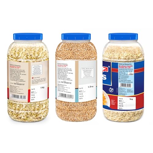 Image of Manna Oats Combo Pack of 3 | Instant Oats, Rolled Oats, Steel Cut Oats