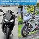 Midimttop Motorrad Wind Windschutzscheibe Windschutz Bildschirm Verkleidung passend für Ho&n&da CBR650R CBR 650R Zubehör 2019-2024 Windabweiser (Schwarzer Rauch)