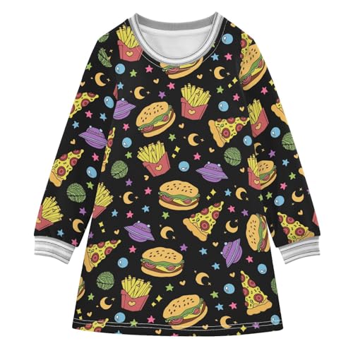 Girls Winter Dress Long Sleeve Casual Holiday Party Dresses for Girl 2-8 Years