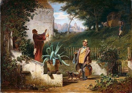 Lienzo Carl Spitzweg Mietitore Al Raccolto pintura decorativa de pared para oficina 60x90