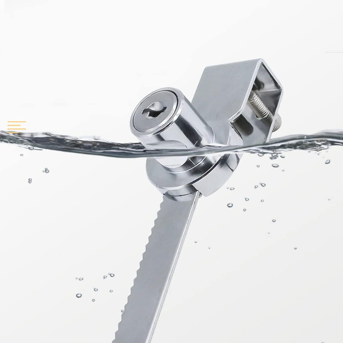 TOP-VIGOR 2Pcs Sliding Glass Door Ratchet Lock, 138mm Cabinet Door Locks Showcase Security Locks Reptile Vivarium Locks - Image 4