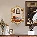 Varsoul Gold Baroque French Vintage Wall Mirror- 17 * 26.5in Decorative Mirror for Bathroom, Bedroom, Living Room, Hallway