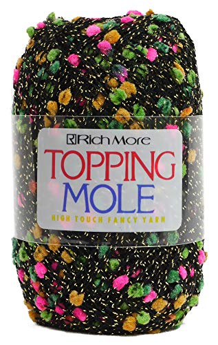リッチモア トッピングモール 毛糸 合太 Col.167 マルチ 系 25g 約160m 8044