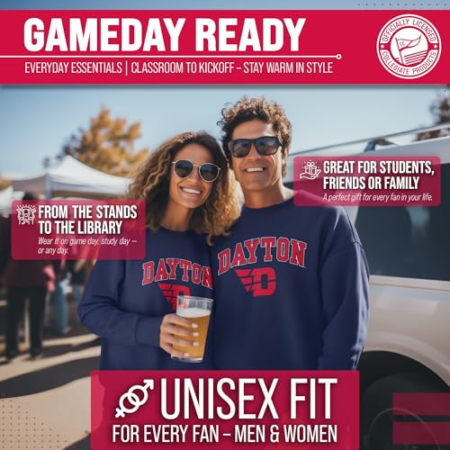 Image of NCAA College Sweatshirt Fleece Crewneck Pullover for Men and Women | Officially licensed NCAA college gameday crewneck pullover - 9 oz fleece lined sweatshirt with arch and logo design