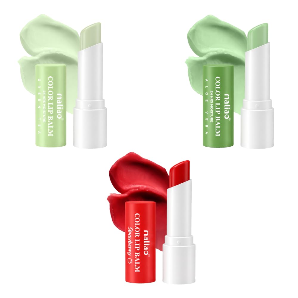 Maliao Color Lip Balm | 24H Moisture | Nourishing & Hydrating | Soft & Smooth Texture | Combo Set of 3 | 3.8g Each-image-16