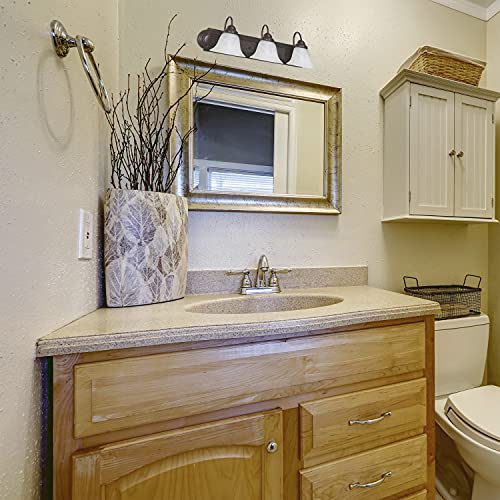 Image of Nuvo Lighting 60 /325 Three Light Vanity, Old Bronze /Alabaster Glass, 3-Light
