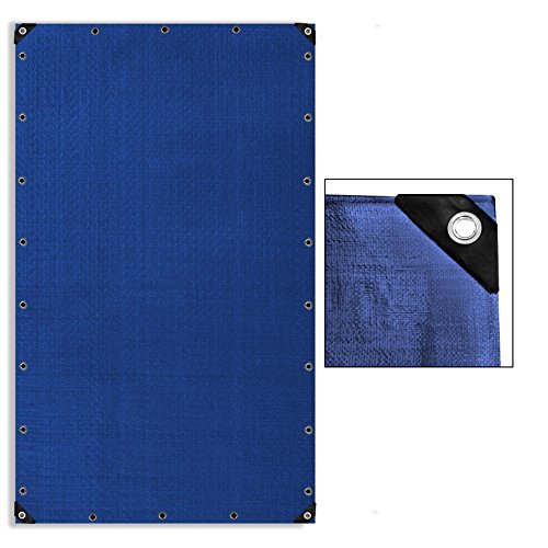 Preisvergleich Produktbild ESTEXO Abdeckplane Schutzfolie Schutzplane Gewebeplane Bootsplane PE Plane blau grün