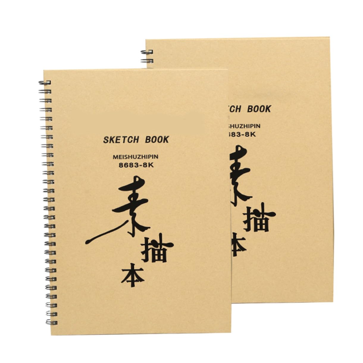 TEHAUX Carnet De Croquis Portable 8k En Papier Épais, Lot De 2 Pour Étudiants, Amateurs De Dessin, Format Compact, Léger Et Solide, Adapté Aux Voyages Et Activités Extérieures
