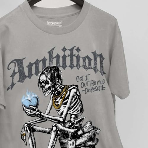 Image of DopeSkill Graphic Tee Streetwear Hip Hop Hypebeast Street Style Unisex T-Shirt Sneaker Colour Matching Shirts Horror Skeleton