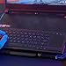 immagine 5KLIM Cyclone - Base di Raffreddamento PC Portatile + Laptop Stand con 5 ventole + Il Miglior Supporto Raffreddatore + Cooling Pad Gaming PS4 Xbox One + Blu + Nuova Versione 2020