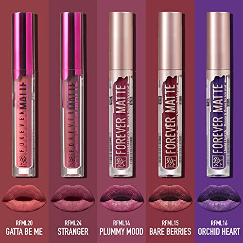 Ruby Kisses Forever Matte Liquid Lipstick 5 Pack - Rfml14&15&16&20&24 #TOP1