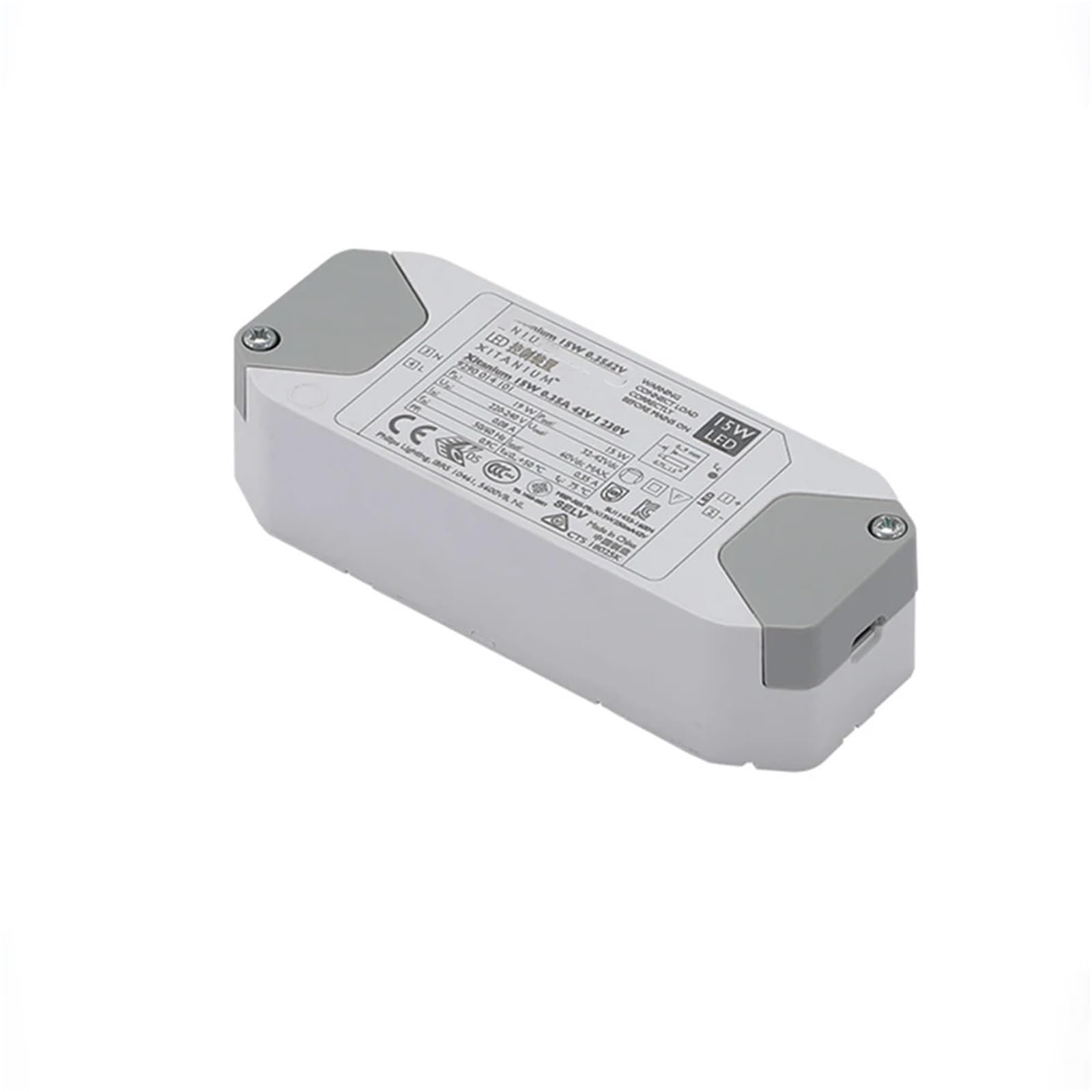 1PCS 15W 0.35A 42V I 230V 25W 36W 44W 50W for LED Indoor No Strobe Drive Downlight Faretto Luce piatta(15W)