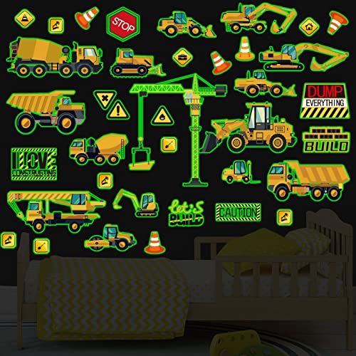 Vinilos Decorativos Glow in The Dark Construction Wall Decals miniatura 3