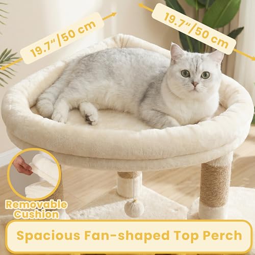 Torre para gatos Beige Vibrissia 73 pulgadas miniatura 2