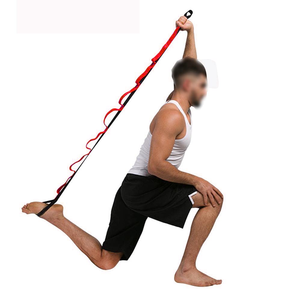 – SPALL Stretch Band Strap Elastic Exercise Stretching Band Top Choice of Therapists & Athletic Trainers for Yoga Physical Therapy Workout Fitness Dance and Gymnastics (Free, Black/Red)