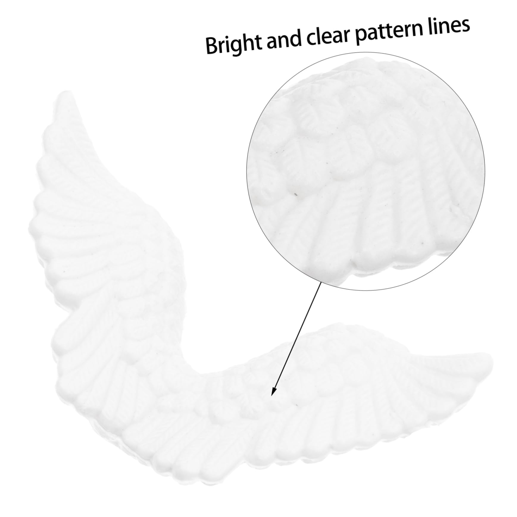 VILLCASE 72piezas Accesorios De De Ángel De Plástico Para Decoración Navideña Ornamentos Para Manualidades y Adornos De Árbol De Navidad