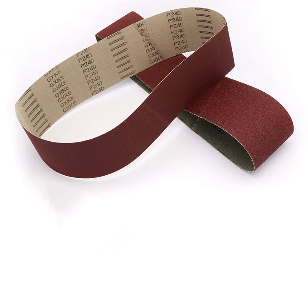 Juego de bandas lijadoras mixtas, 915 mm * 100 mm Pulido Rectificado Lijadora Bandas de Lijado Banda de Pulido de Madera Afilado de Alúmina Abrasivo Herramienta de Metal Suave, 320(80)