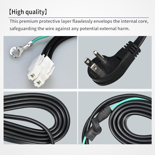 Image of Upgraded 3903-000519 3903-001003 Refrigerator Power Cord Compatible with Samsung RH29H8000SR /AA-00, RF261BEAEWW /AA-01 etc Multi Model, Replacement Fridge Power Cord 3903-000786,3903-001013,3903-000796
