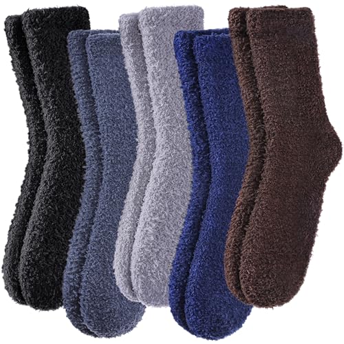 Image of MQELONG Womens Super Soft Fuzzy Cozy Home Sleeping Socks Microfiber Winter Warm Slipper Socks