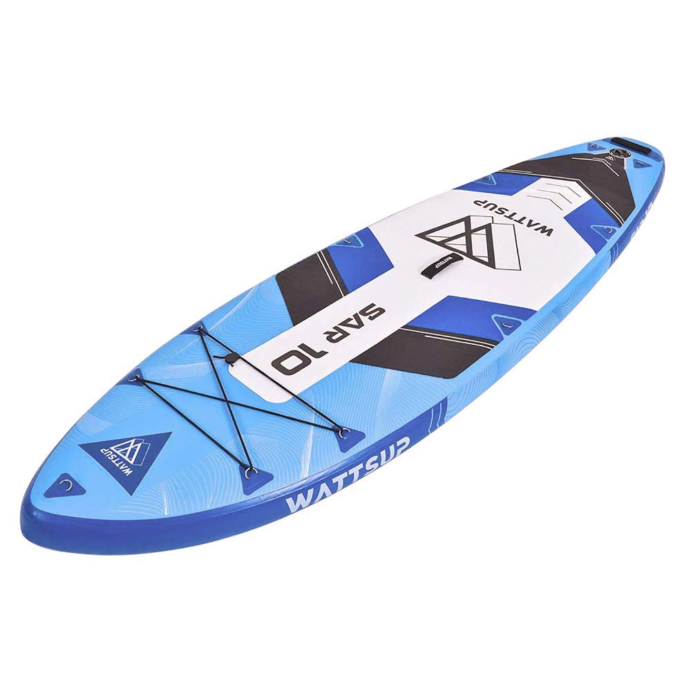 Wattsup SAR 10 Combo 10'0" Aufblasbar Sup Board Stand up Paddle Komplette Packung 305x81x15 cm mit Kajak Sitz und Doppelpaddel