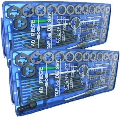 TAP AND DIE Set 80 piece w/Cases Screw Extractor Remover