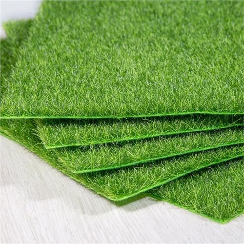 Gazon synthétique 10 pcs 30x30cm pour décoration de cour - 8