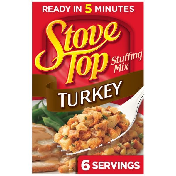 Image of Stove Top Stuffing Mix Pack - Traditional Sage, Pork, Turkey & Chicken, 6 oz Each, 4 Count (Variety Pack)