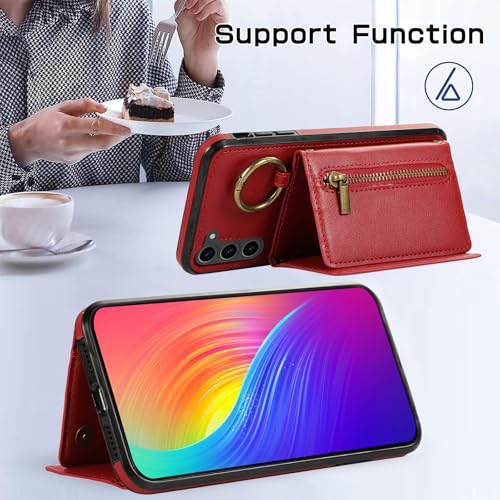 Coque Galaxy S23 Asuwish rouge avec protection antichoc renforcée - 2
