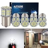AUTOGINE 5PCS 600 Lumens Super Bright 9-30V 1156 1141 1003 1073 7506 BA15S LED Bulbs 3014 54-EX Chip