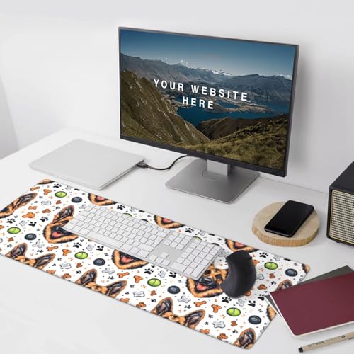 Tapis de souris de jeu en caoutchouc antidérapant pour clavier PC