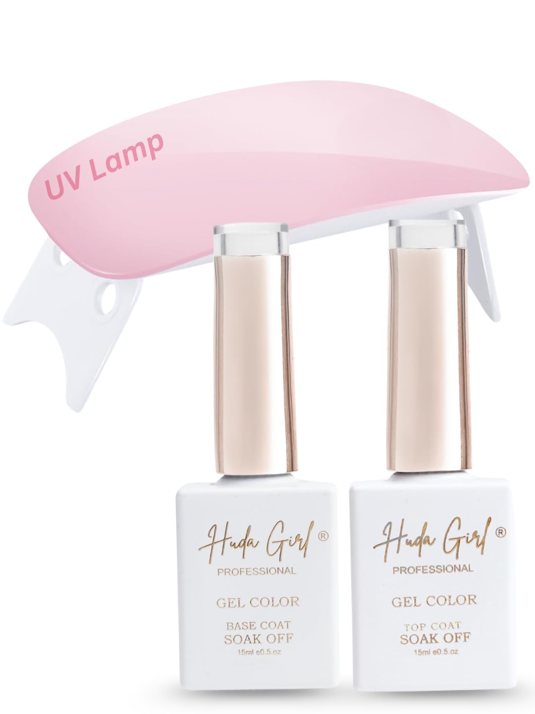 HUDA GIRL Top coat & Base coat UV Gel Nail Polish Kit with UV light for Nails,Long Lasting, Chip Resisting Formula With High Shine & Full Coverage, Super Glossy Gel Nail Paint for Women-image-37