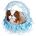 VALICLUD Canasta de Juguetes de Peluche para Perros Juguetes de Peluche para Perros con Sonido de Ladridos Adorno para Perros Encantador Juguete para Niños Azul