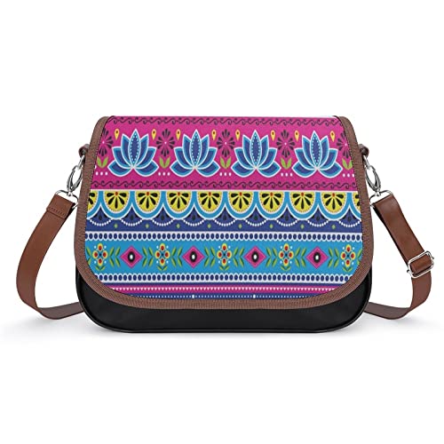 Impcokru Small Handbag Leather Bag,Boho Flowers Boho Flowers,Shoulder Bag Waterproof For Women Girls #TOP5