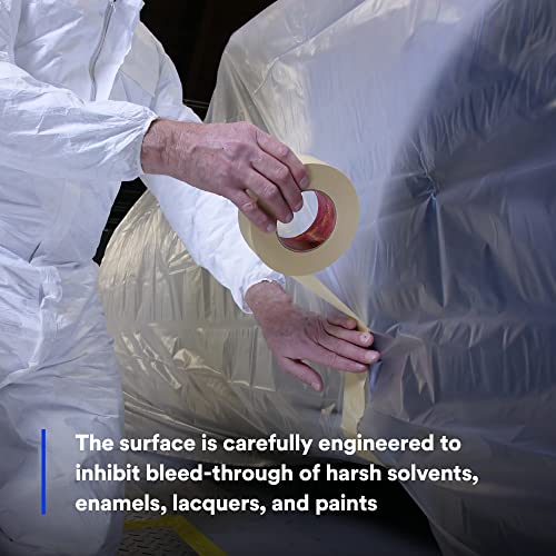 Image of 3M High Temperature Paint Masking Film 7300, Adhesive-Free, Heavy-Duty, Translucent Color, 3.4 mil, 12 in x 1500 ft, 3 /Case