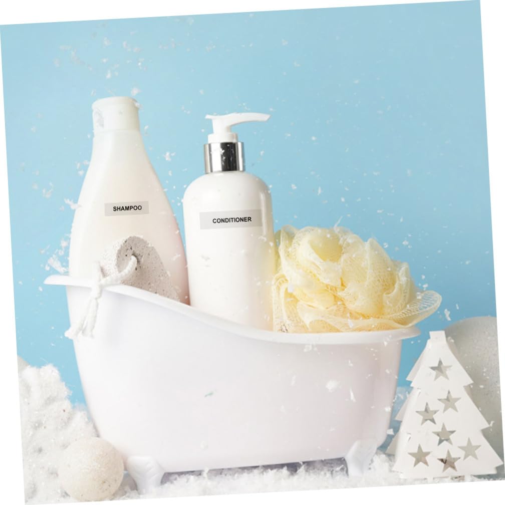 Angoily 5 Set Etichette Adesive Per Cosmetici Impermeabili Stickers Trasparenti Per Bottiglie Della Per Viaggi E Organizzazione E Bagno 20 Fogli*5