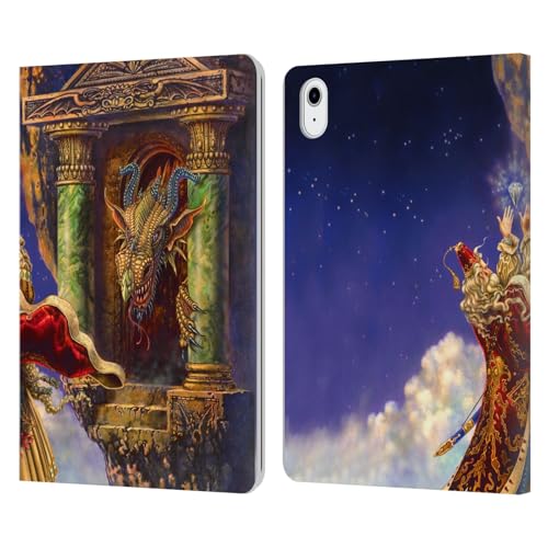 Coque iPad Air 2022 portefeuille Oeil de Dragon pour travailler au café