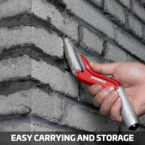 Goldblatt RED Masonry Brick Jointer Tool, 4 Sizes Barrel Jointer, 1/2in, 5/8in, 3/4in, 7/8in Wall Beauty Stitcher, Stainless Steel Masonry Joint raker, 4 in 1 Bricklaying Jointer - Image 7